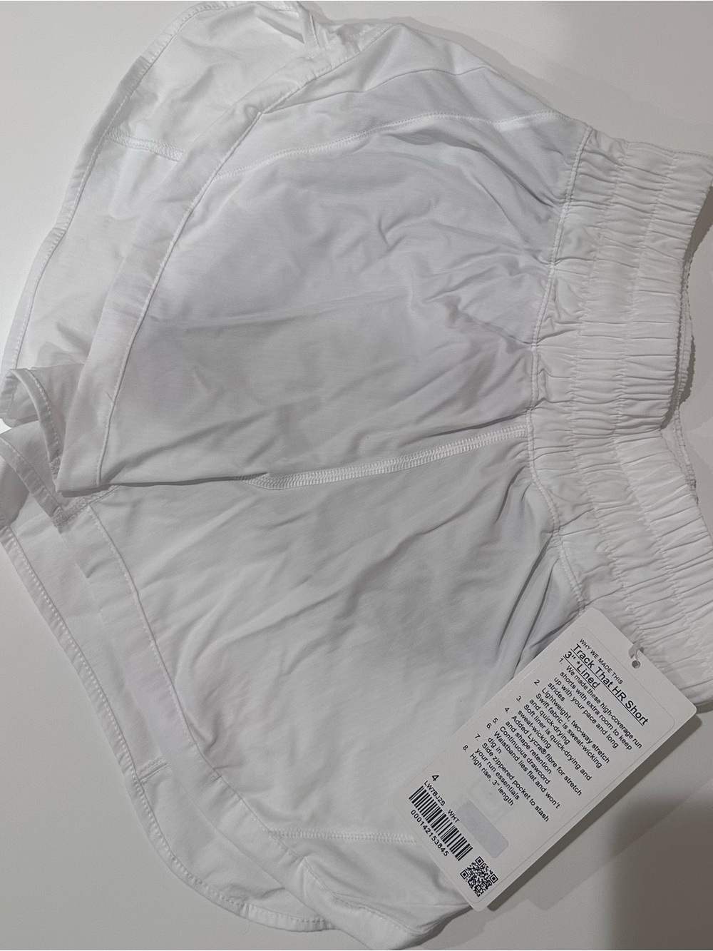 Lululemon Track That 3” High-Rise white shorts - Picture 2 of 7